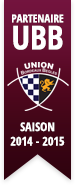 Partenaire UBB : Saison 2014 - 2015